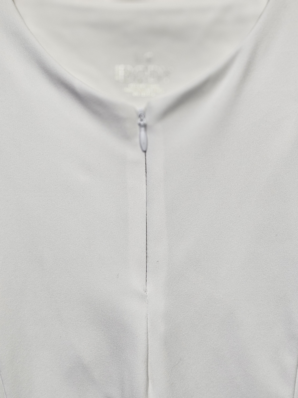 Cotton On Body White Front Zip Dress L Minimalist Fit Flare - Picture 3 of 12